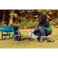 Carrinho De Mão Caçamba Rasa Metálica Azul 50 L, Braço Metálico E Pneu Com Câmara - 7