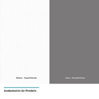 Paneleiro Torre 70Cm Prata Pérola Branco Com Cinza Puro - 2