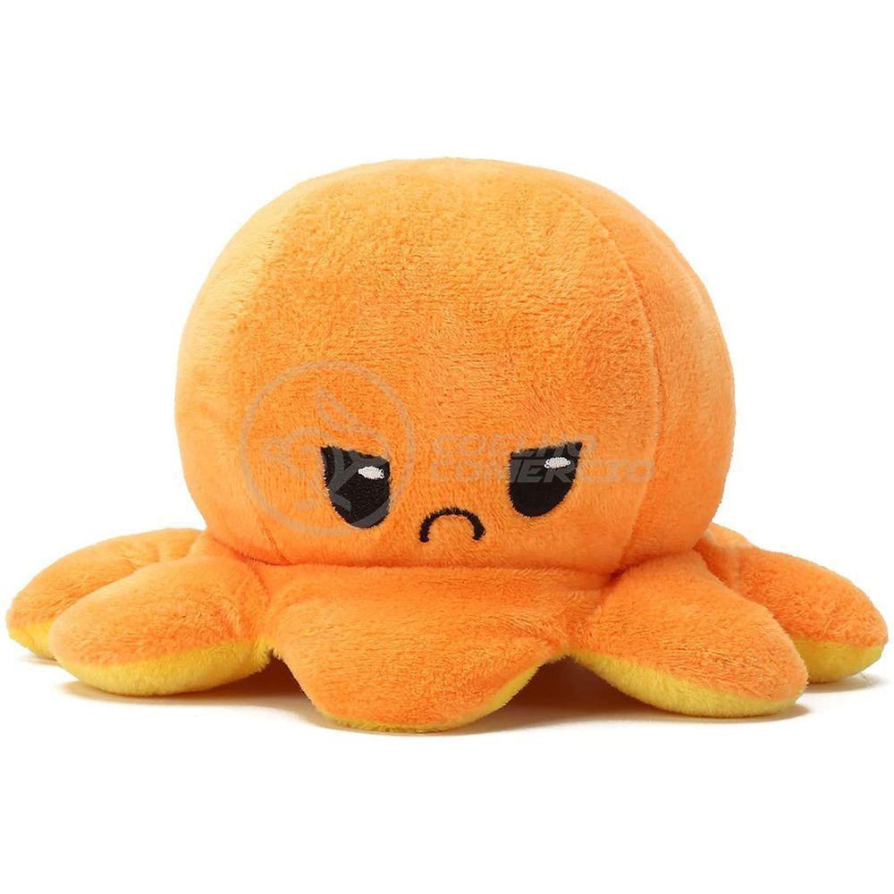 Polvo Reversível Feliz E Bravo 2 Em 1 Laranja E Amarelo - 8