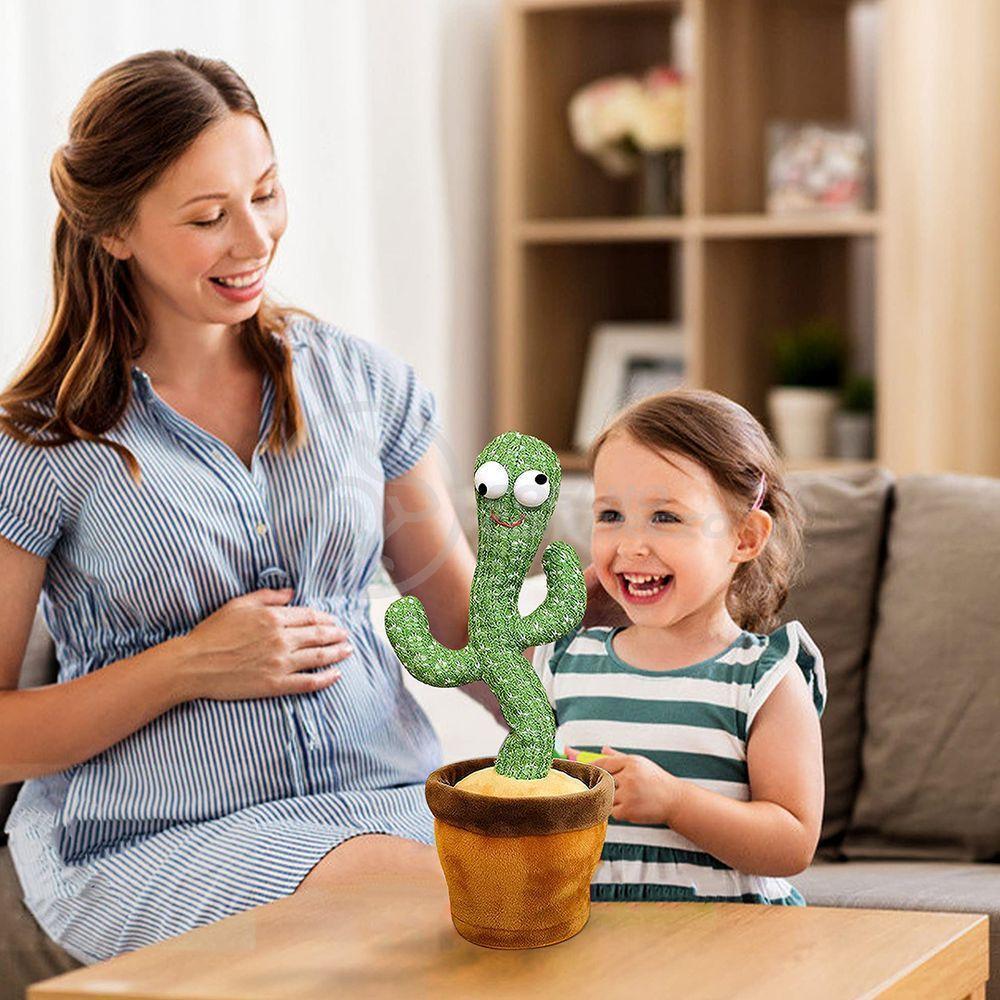Brinquedo Cacto Dançante Pelúcia 120 Músicas Fala Repete Usb - 5
