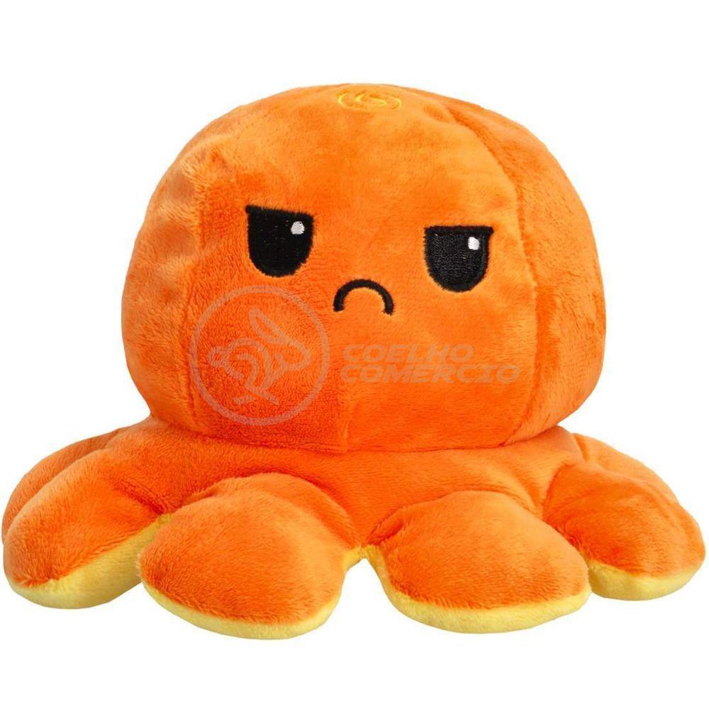 Polvo Reversível Feliz E Bravo 2 Em 1 Laranja E Amarelo - 8