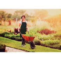 Carrinho De Mão Caçamba Funda Plástica Laranja 55 L, Braço Metálico E Pneu Com Câmara - 7