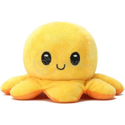 Polvo Reversível Feliz E Bravo 2 Em 1 Laranja E Amarelo