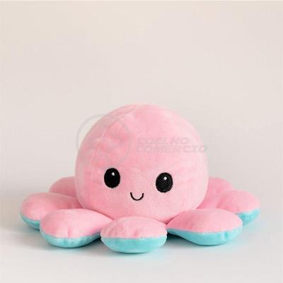 Polvo Reversível Feliz E Bravo 2 Em 1 Macio Rosa E Azul