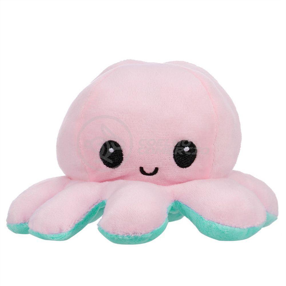 Polvo Reversível De Pelúcia 2 Em 1 Tiktok Rosa E Azul - 8