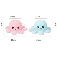 Polvo Reversível De Pelúcia 2 Em 1 Tiktok Rosa E Azul