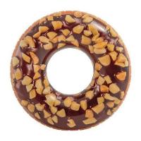 Boia Inflável Donut Gigante Intex Capacidade 100 Kg Marrom - 1