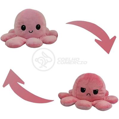 Polvo Reversível Feliz E Bravo 2 Em 1 Macio Pink E Rosa