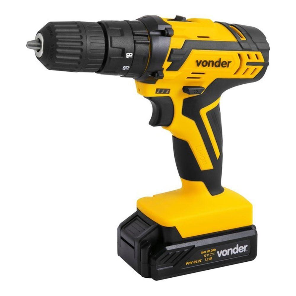 Parafusadeira E Furadeira 12v 3/8" Pfv012i Com Impacto Biv - 1