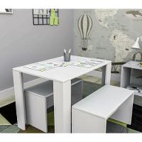 Mesa Infantil Com Dois Banquinhos Para Crianças 100% Mdf - 1