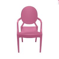 Cadeira Infantil Com Braço Invisible Louis Ghost Rosa Polipropileno - 3