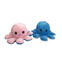 Polvo Brilha No Escuro Pelúcia Reversível Feliz Bravo - 1