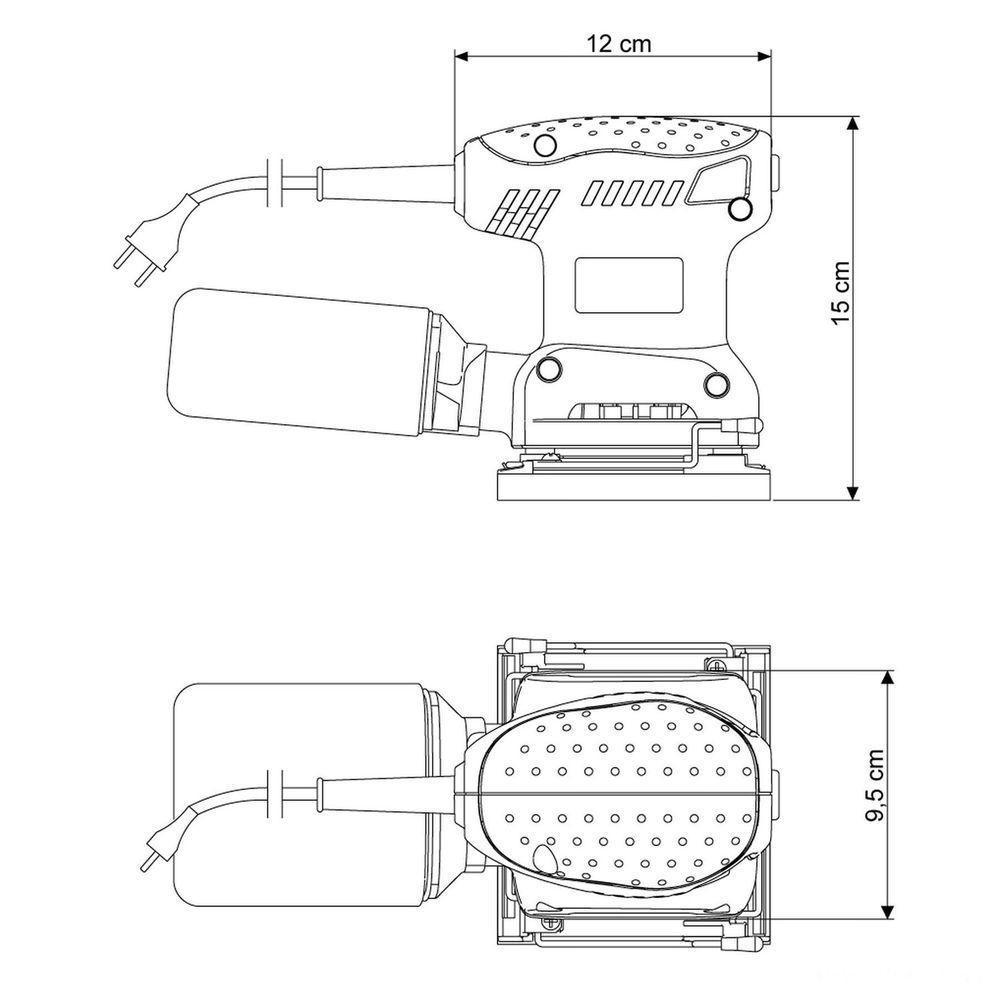 Lixadeira Orbital 210 W 220 V Tramontina Para Uso Profissional Com Sistema Coletor De Pó Tramontina - 2