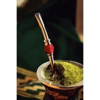 Bomba De Chimarrão Tramontina Ilex Em Aço Inox Com Rosca E Pedra ágata Vermelha 25 Cm Tramontina - 2