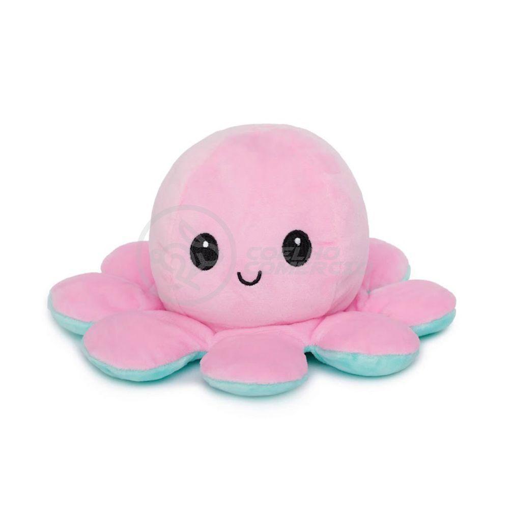 Polvo Reversível Feliz E Bravo 2 Em 1 Macio Rosa E Azul - 3