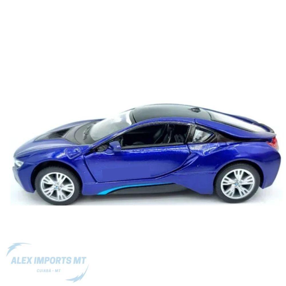 Miniatura Carro I8 Ferro Coleção Abre Portas Carrinho - 3