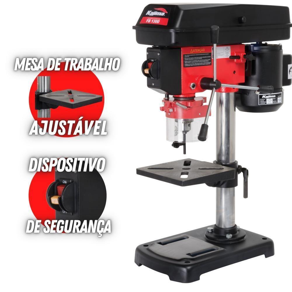 Furadeira De Bancada Kajima Fb1300 Elétrica Bivolt 1/3hp - 2