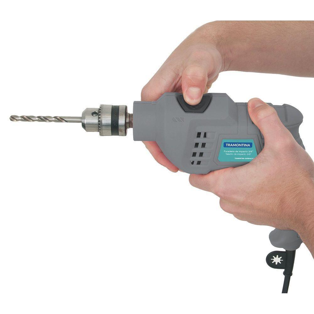 Furadeira De Impacto 500 W 3/8" 127 V Para Uso Doméstico Com Velocidade Variável Sistema - 6