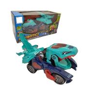 Carrinho Que Vira Robô Dinossauro Com Luz E Som - Toyng - 1