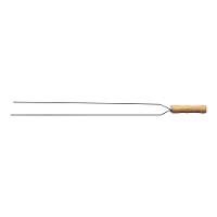 Espeto Duplo Para Churrasco Com Lâmina Inox 95 Cm - 2