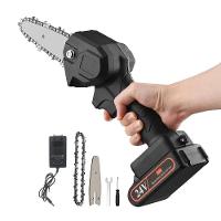 Mini Serra Eletrica 24v Sem Fio Portatil De Mao Motoserra - 1