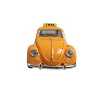 Netcar Metal Fusca Com Fricção Taxi Amarelo 1/32 - Net Toy - 2