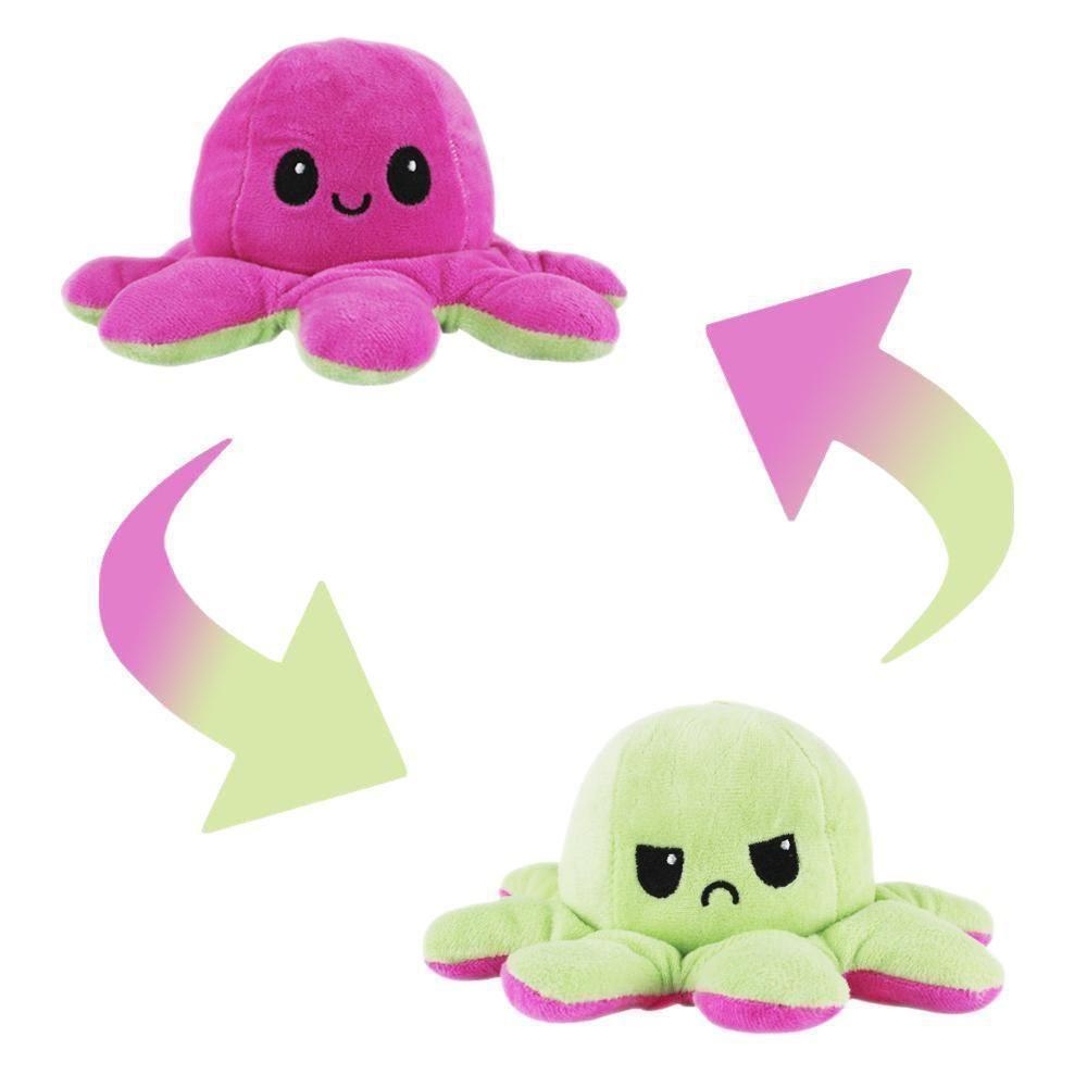 Polvo Reversível Humor Tiktok Pelúcia Dupla Face E Emoções - 1