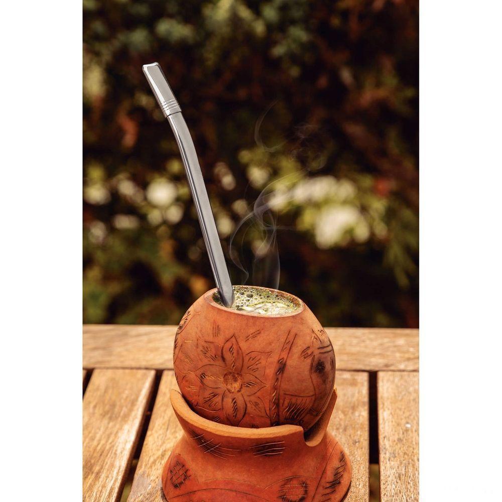 Bomba De Chimarrão Tramontina Ilex Em Aço Inox Sem Rosca 23 Cm Tramontina - 3