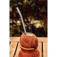 Bomba De Chimarrão Tramontina Ilex Liso Com Rosca 23 Cm