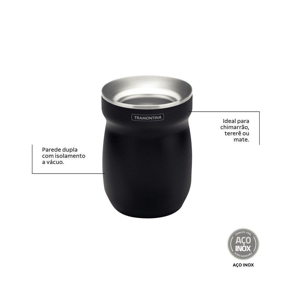 Cuia Térmica Tramontina Preta 240 Ml Tramontina - 4