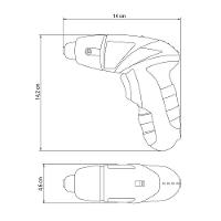 Parafusadeira 1/4" 21 Peças Tramontina Para Uso Doméstico A Bateria Ni-cd 4,8 V Tramontina - 3