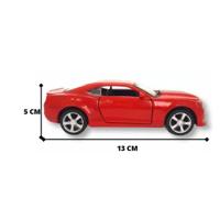 Carro De Ferro Camaro Miniatura Abre Capô Pneus De Borracha - 1