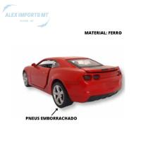 Carro De Ferro Camaro Miniatura Abre Capô Pneus De Borracha - 3