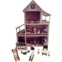 Casa Casinha Para Boneca Polly Lol - 60 Cm - Com Móveis - 1