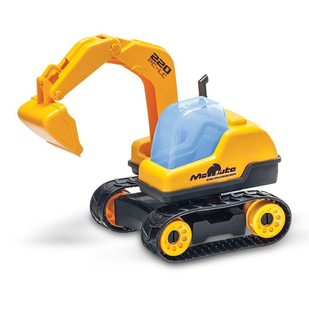 Brinquedo Trator Escavadeira Articulável Coleção Mamute Pc - 1