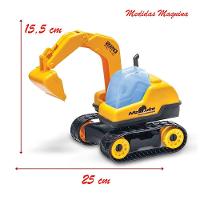 Brinquedo Trator Escavadeira Articulável Coleção Mamute Pc - 2