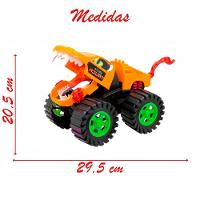 Kit Brinquedo Monster Truck Wolf Carrinho Miniatura Fricção 29,5cm - 3