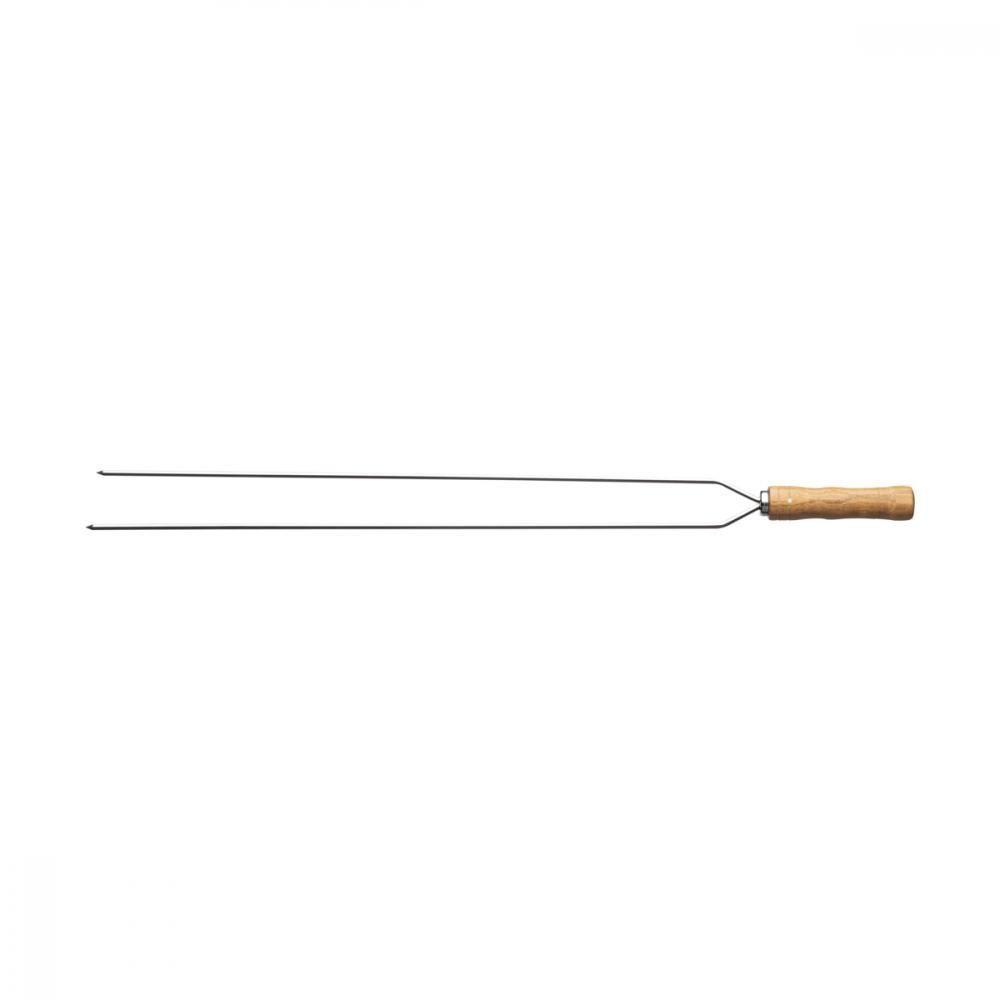 Espeto Duplo Para Churrasco Com Lâmina Inox 85 Cm - 1