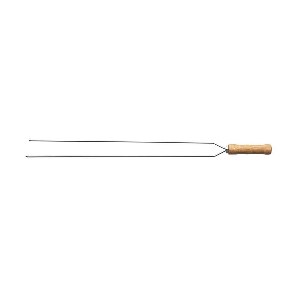 Espeto Duplo Para Churrasco Com Lâmina Inox 85 Cm - 2