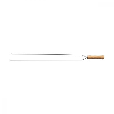Espeto Duplo Para Churrasco Com Lâmina Inox 85 Cm