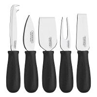 Jogo Para Queijos Tramontina Harmoniza Em Aço Inox E Cabos Pretos 5 Peças Tramontina - 1