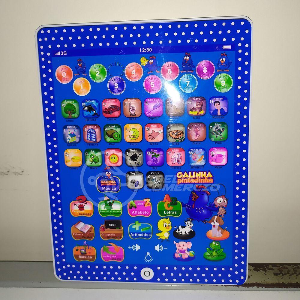 Tablet Infantil Galinha Pintadinha Multifunções Educativo - 2