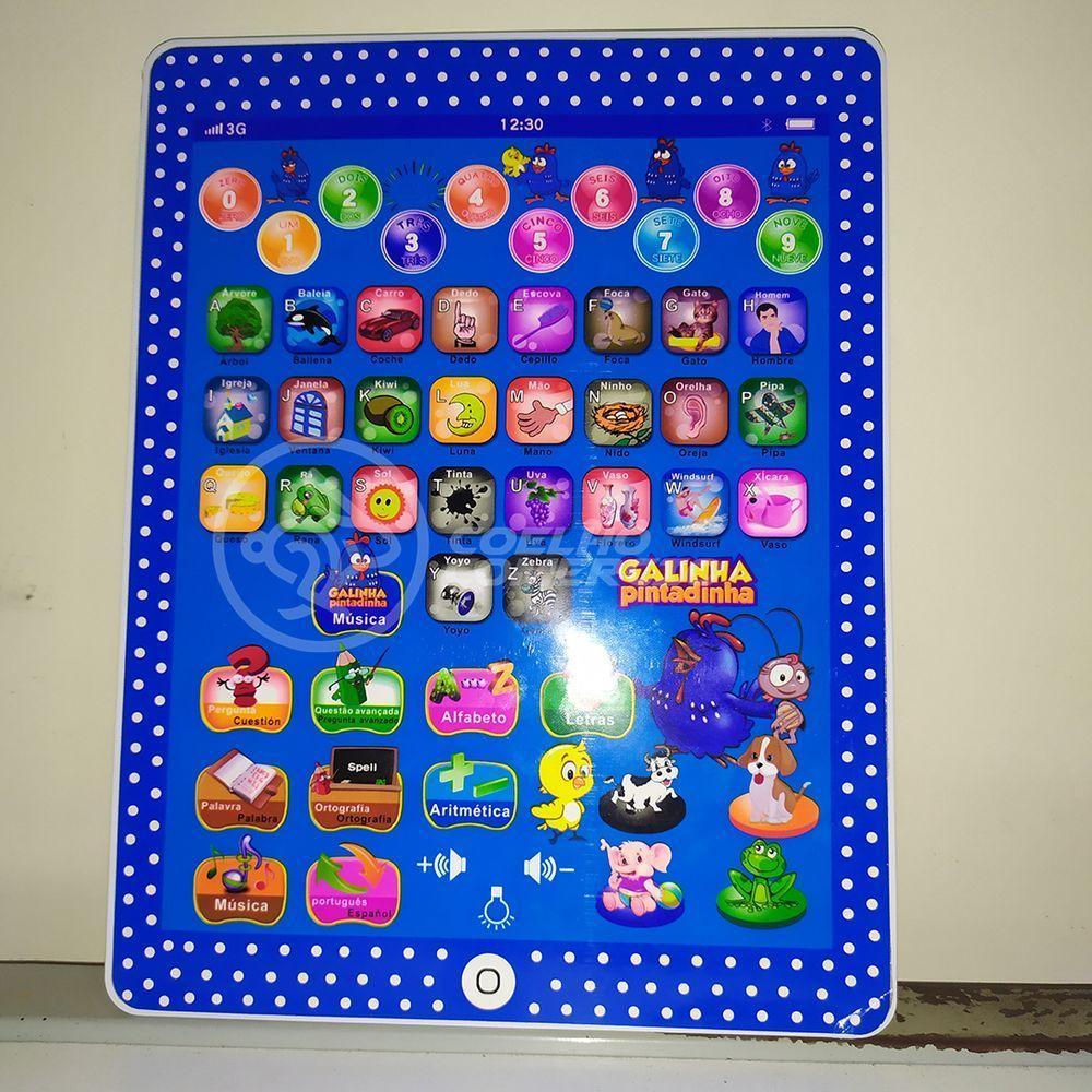 Tablet Infantil Galinha Pintadinha Multifunções Educativo - 3