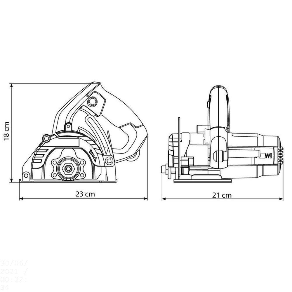 Serra Mármore 1200 W 4.3/8" 127 V Tramontina Para Uso Doméstico Tramontina - 6
