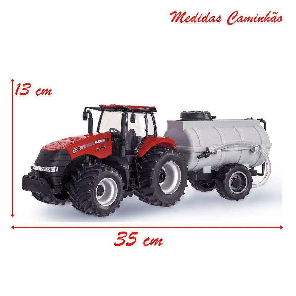 Brinquedo Trator Coleção Magnum 340 Tanque Case Agriculture Graneleiro - 2