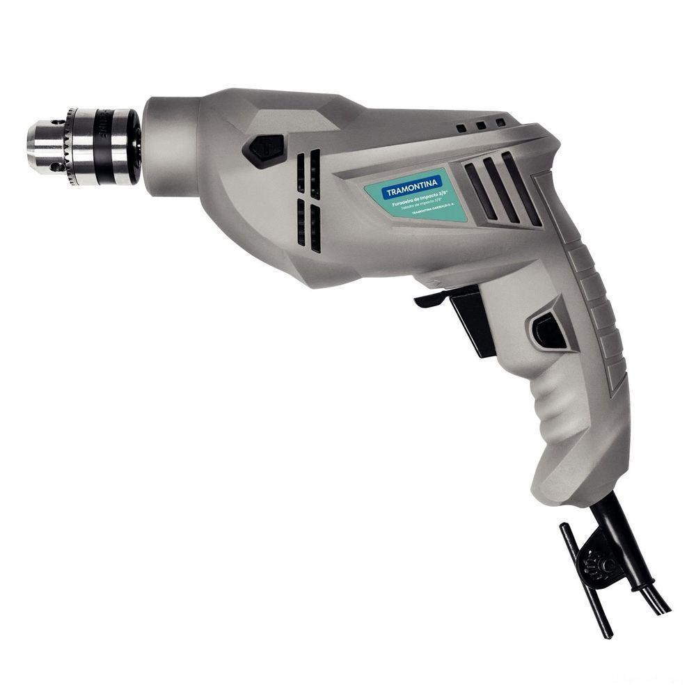 Furadeira De Impacto Tramontina 500 W 220 V 3/8" Com Sistema De Reversão De Rotação 220v - 1