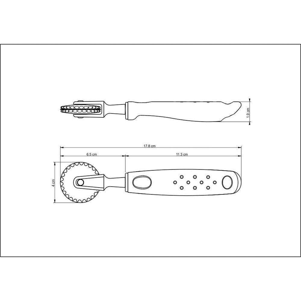 Carretilha Corta E Fecha Utilitá Em Zamak Cromado E Nylon Cabo De Polipropileno Branco - 3