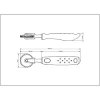 Carretilha Corta E Fecha Utilitá Em Zamak Cromado E Nylon Cabo De Polipropileno Vermelho - 5