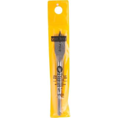Broca Chata Aço Carbono 1.1/4x6" Para Madeira - Vonder