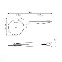 Cortador Para Pizza Verano Com Lâmina De Aço Inox E Cabo De Polipropileno Vermelho - 6
